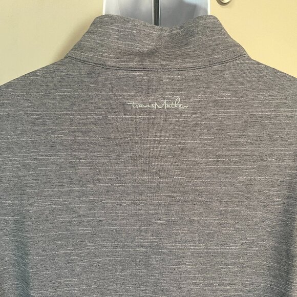 Travis Mathew Men's marled gray long sleeve 1/2 zip Jacket pullover shirt XL - Picture 1 of 7
